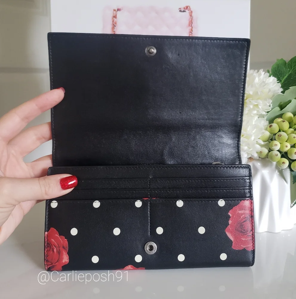 *SOLD* Authentic Pre-owned Yves Saint Laurent Flap Long Wallet - Picture 7 of 14